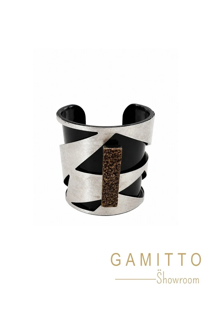 FotoBracelete Drusa em Banho Prata