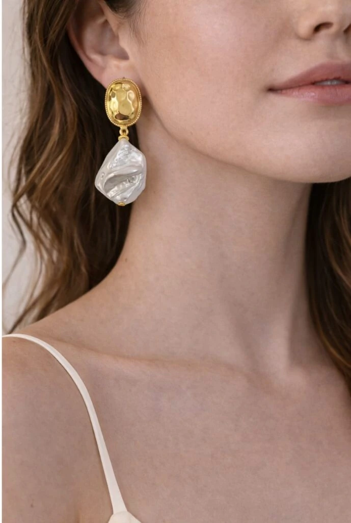 FotoBrinco Pérolas em Banho Ouro