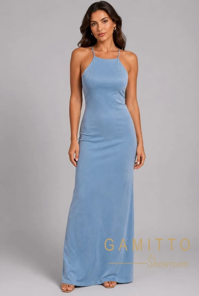 Foto Vestido Longo em Camurça