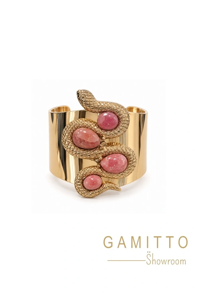 Foto Bracelete Pedras em Banho Ouro
