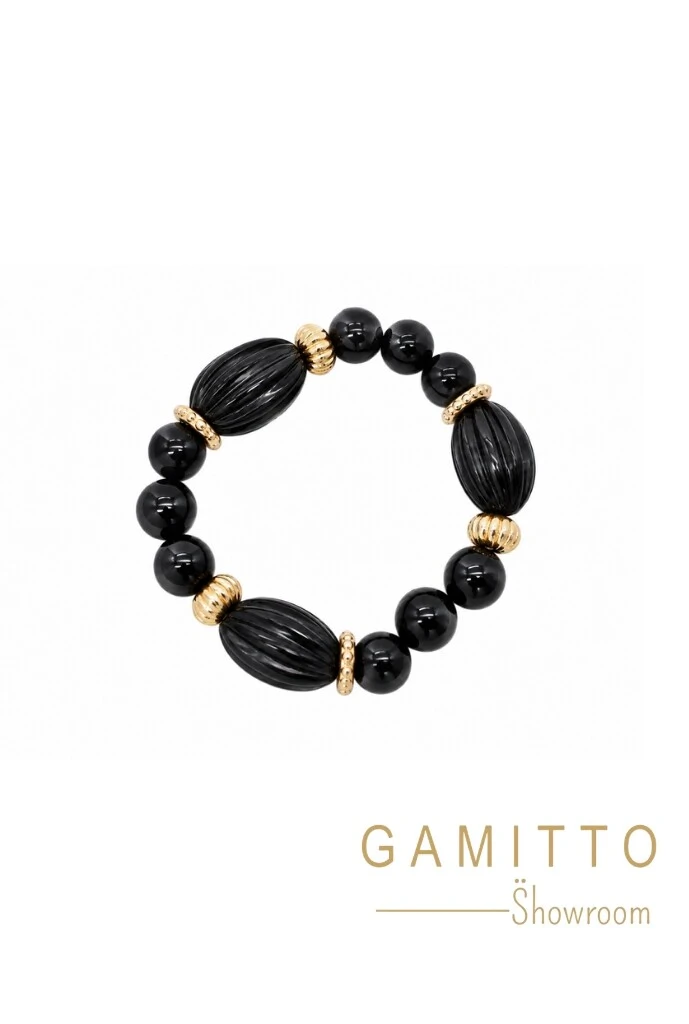 Foto Pulseira Pedras em Banho Ouro