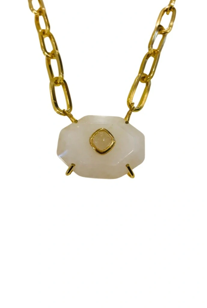 FotoColar Pedra Natural em Banho Ouro