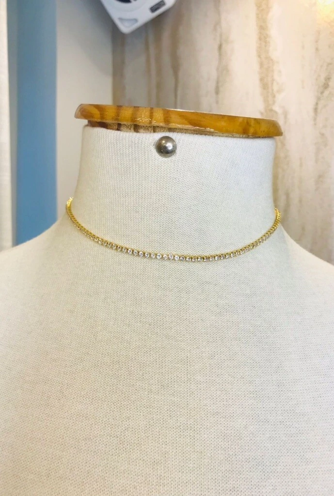 FotoColar Cristais em Banho Ouro