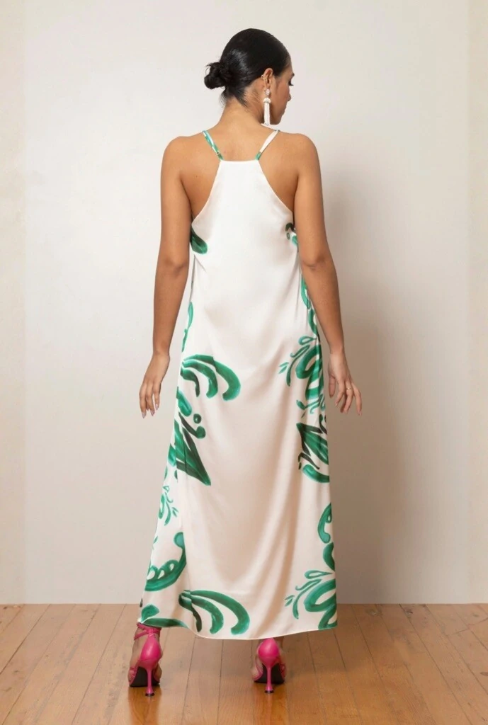 FotoVestido Longo Fluído com Alças