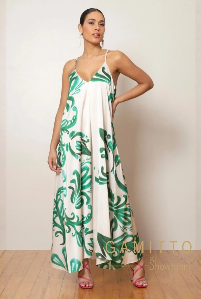 FotoVestido Longo Fluído com Alças