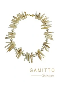 Colar Pérolas em Banho Ouro