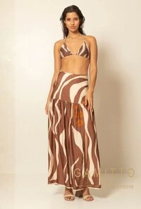 Saia Longa Estampada