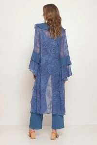 Kimono Longo com Babados