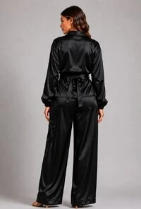 Conjunto em Cetim Com Amarração