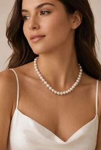 Colar De Pérolas em Banho Ouro