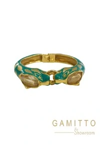 Bracelete Esmaltado em Banho Ouro