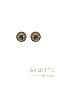 Brinco Cristais em Banho Ouro Vintage