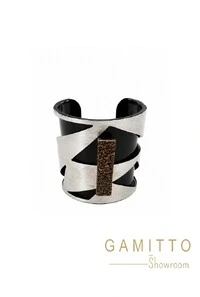 Bracelete Drusa em Banho Prata