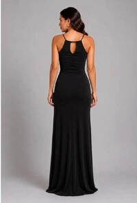 Vestido Longo em Camurça