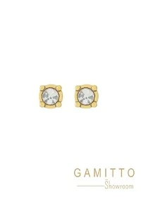 Brinco Tapa Furo em Banho Ouro Vintage