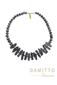 Colar Pérola de Água Doce em Banho Ouro