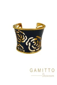 Bracelete Esmaltado em Banho Ouro