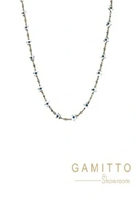 Colar Olho Grego em Banho Ouro