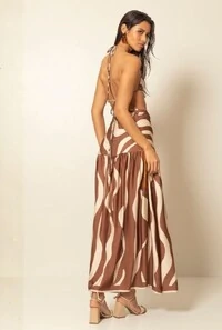 Saia Longa Estampada