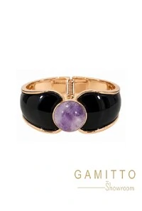 Bracelete Esmaltação em Banho Ouro