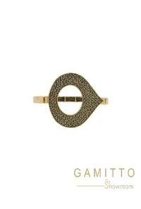 Pulseira Cristais em Banho Ouro Vintage