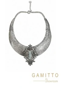 Colar Cristal em Banho Prata