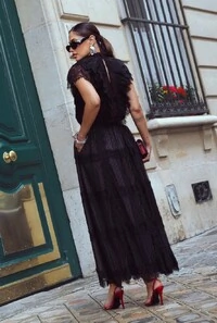 Blusa em Tule e Renda