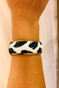 Bracelete Esmaltado em Banho Ouro