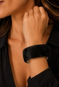 Bracelete Pelo em Banho Prata