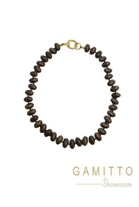 Colar Pedras em Banho Ouro