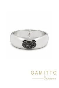 Bracelete Drusa em Banho Prata