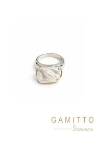 Anel Pérola Barroca em Banho Prata