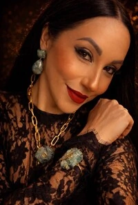 Colar Esmeralda em Banho Ouro