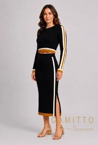Conjunto Preto em Tricot