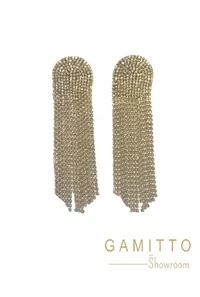 Brinco Strass em Banho Ouro