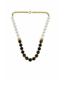 Colar Pérolas em Banho Ouro