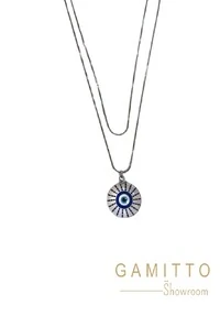 Colar Olho Grego em Banho Ouro