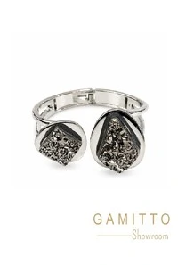 Bracelete Drusa em BanhO Prata