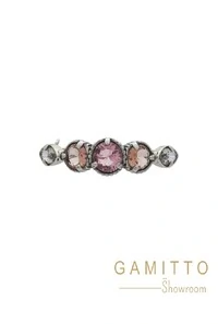 Bracelete Cristais em Banho Prata Vintage