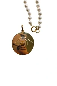 Colar Pérolas em Banho Ouro