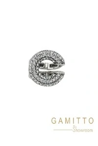 Anel Cristais em Banho Prata Vintage