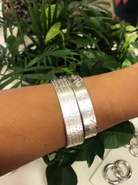 Bracelete Frases em Banho Prata