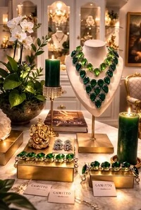 Colar Cristais em Banho Prata