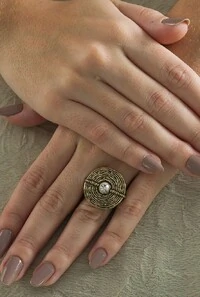 Anel em Banho Ouro Vintage