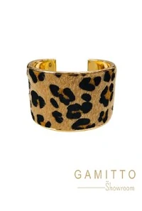 Bracelete Onça em Banho Ouro