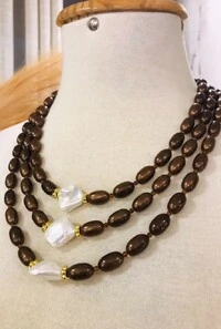 Colar Pérolas em Banho Ouro