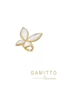 Anel Madrepérola em Banho Ouro