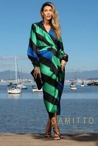 Vestido Midi Estampado