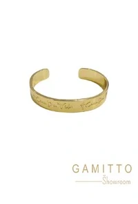 Bracelete Frase em Banho Ouro