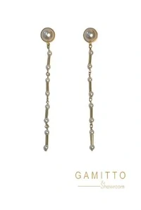 Brinco Pérolas em Banho Ouro